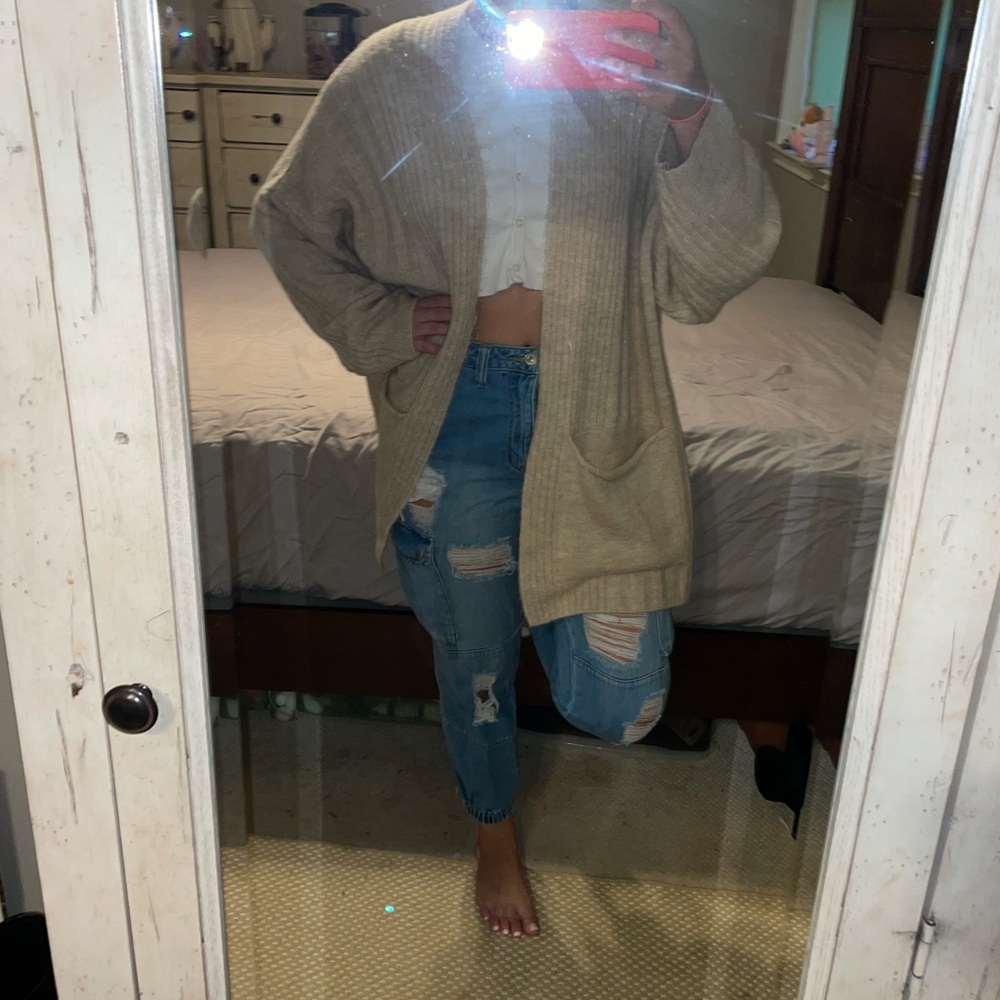 Top shop Cream Tan Cardigan